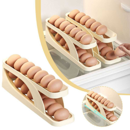 2024 New Automatic Roll-Down Double-layer Egg Dispenser