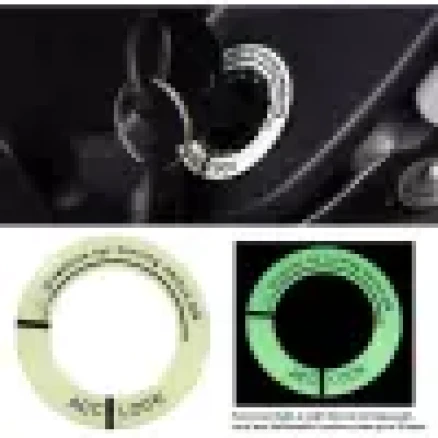 Car Ignition Switch Cover Luminous Key Ring Hole Cover Sticker